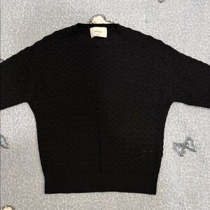 Aritzia Black Crew Neck Sweater